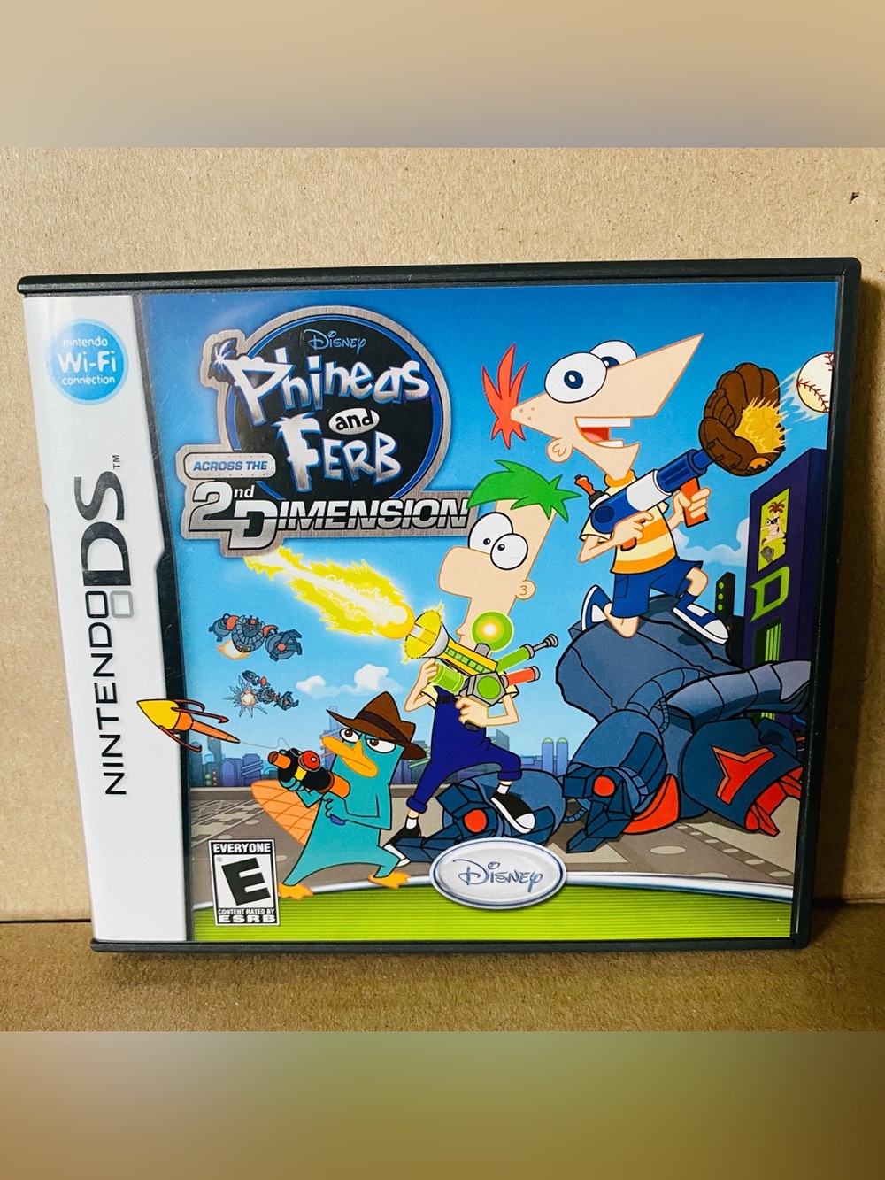 Nintendo Phineas/Ferb Across the 2nd Dimension EUC includes box, game, pamphlet